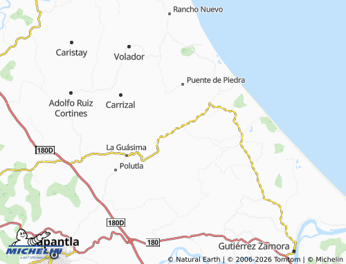 Mapa MICHELIN Sector de Lindero Tenixtepec - ViaMichelin