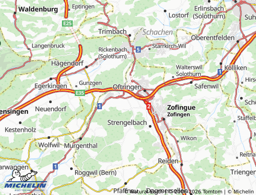Mappa MICHELIN Rothrist - ViaMichelin