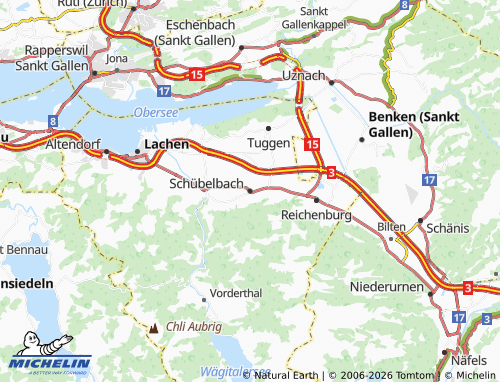 Mappa MICHELIN Schübelbach - ViaMichelin