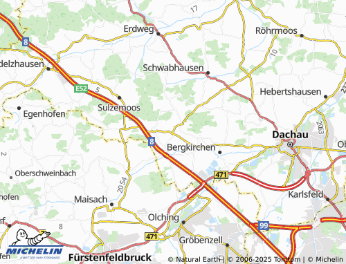 Mapa MICHELIN Priel - ViaMichelin