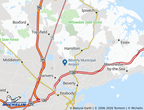 Mappa MICHELIN Wenham - ViaMichelin