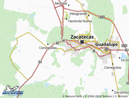 MICHELIN Arenal map - ViaMichelin