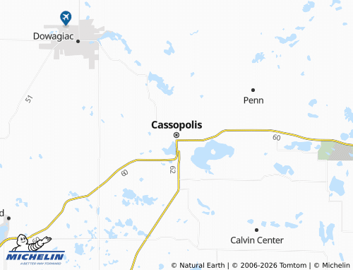 Carte MICHELIN Cassopolis - ViaMichelin