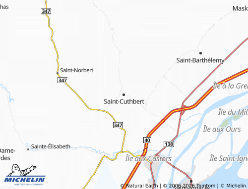Mappa MICHELIN Saint-Cuthbert - ViaMichelin