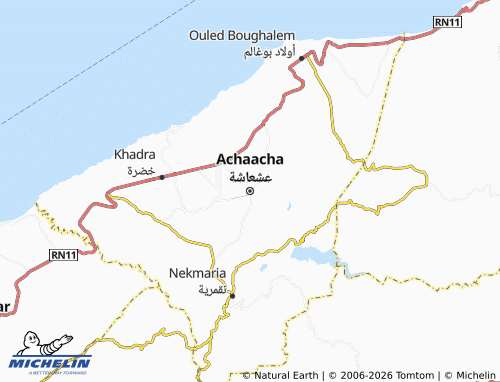 Carte MICHELIN Achaacha - ViaMichelin
