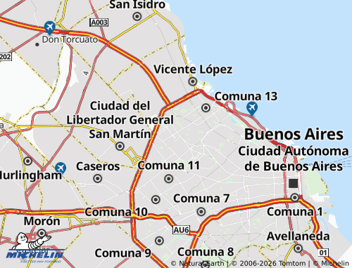 Mappa MICHELIN Comuna 12 - ViaMichelin