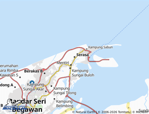 MICHELIN Serasa map - ViaMichelin
