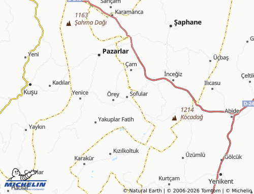 Mappa MICHELIN Sofular - ViaMichelin
