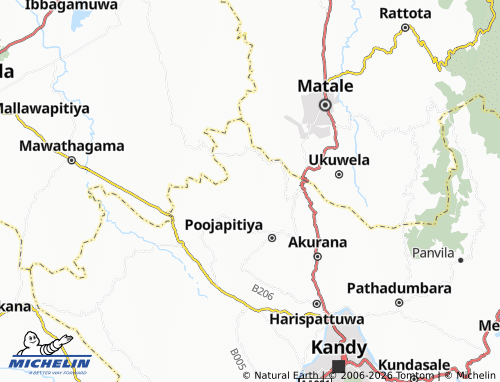 Mappa MICHELIN Watagalathenna - ViaMichelin