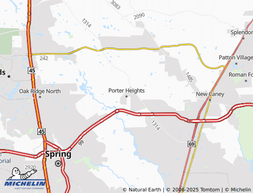 MICHELIN Porter Heights map - ViaMichelin