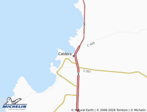 Kaart MICHELIN Caldera - ViaMichelin