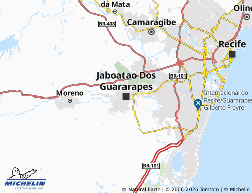 MICHELIN-Landkarte Jaboãtao dos Guararapes - ViaMichelin