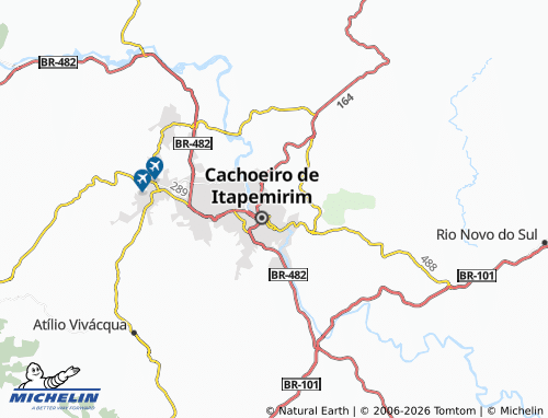 MICHELIN Santa Helena map - ViaMichelin