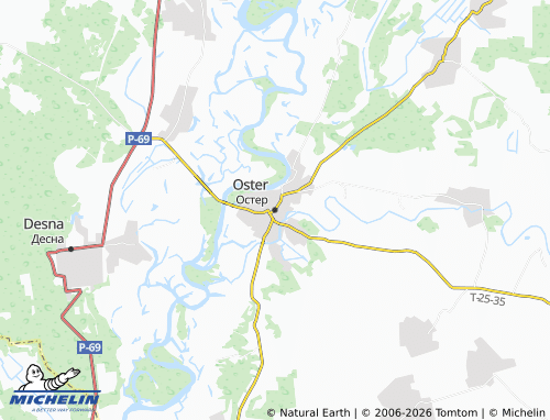 Mappa MICHELIN Oster - ViaMichelin