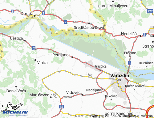 MICHELIN-Landkarte Majerje - ViaMichelin