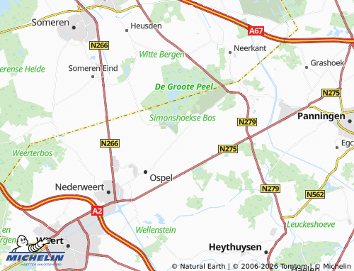 MICHELIN-Landkarte Ospeldijk - ViaMichelin