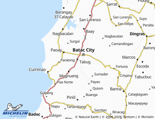 MICHELIN Tabug map - ViaMichelin