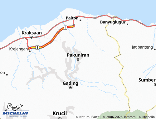 MICHELIN-Landkarte Pakuniran - ViaMichelin
