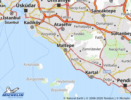 Mapa MICHELIN Maltepe - ViaMichelin