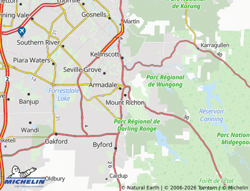 Mapa MICHELIN Mount Richon - ViaMichelin