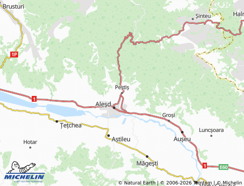 Mapa MICHELIN Peștiș - ViaMichelin