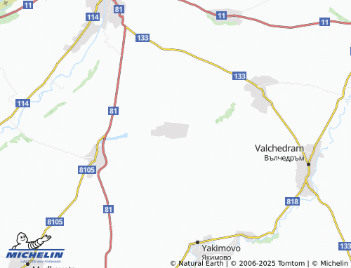 MICHELIN-Landkarte Komoshtitsa - ViaMichelin