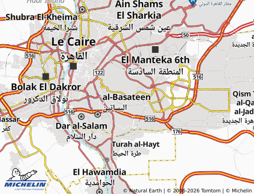 MICHELIN El Ahyaa map - ViaMichelin