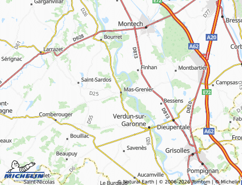 Mappa MICHELIN Mas-Grenier - ViaMichelin