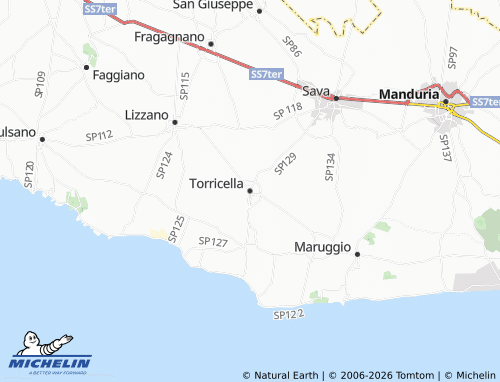 MICHELIN Torricella map - ViaMichelin