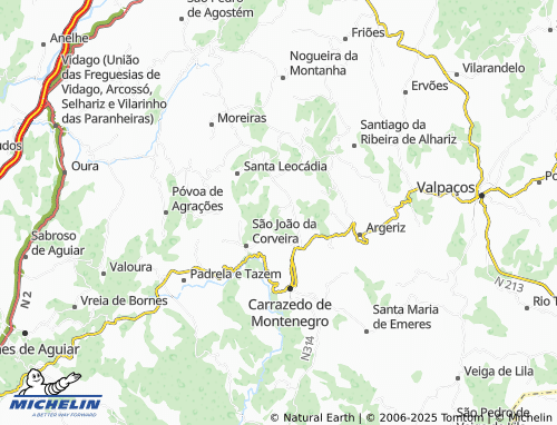 MICHELIN Corveira map - ViaMichelin