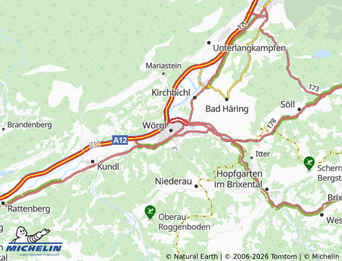 MICHELIN-Landkarte Wörgl - ViaMichelin