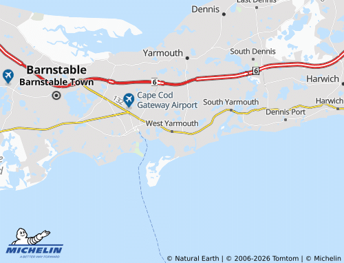 MICHELIN West Yarmouth map - ViaMichelin