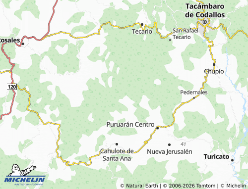 MICHELIN Obrera map - ViaMichelin