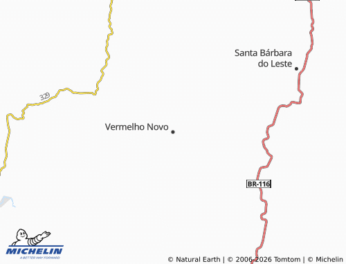 Mapa MICHELIN Vermelho Novo - ViaMichelin