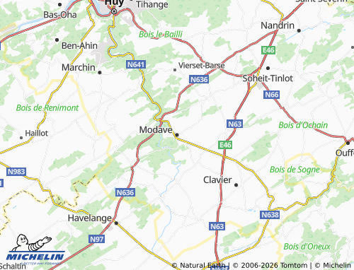 Mappa MICHELIN Modave - ViaMichelin