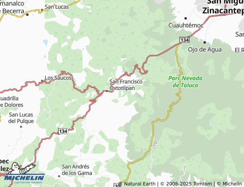 Mappa MICHELIN San Miguel Oxtotilpan - ViaMichelin