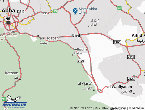 MICHELIN-Landkarte Adhadha - ViaMichelin