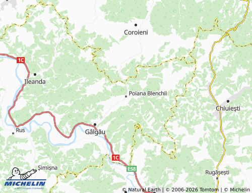 Mappa MICHELIN Poiana Blenchii - ViaMichelin