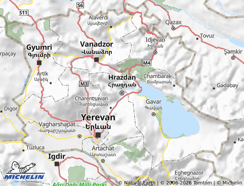 MICHELIN Kotayk map - ViaMichelin