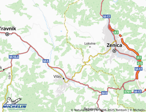 MICHELIN Preočica map - ViaMichelin