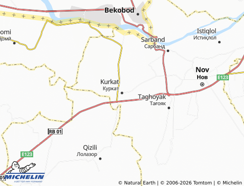 Mappa MICHELIN Kurkat - ViaMichelin