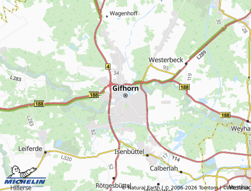 MICHELIN Gifhorn map - ViaMichelin