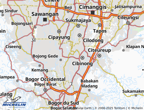 Carte MICHELIN Tengah - ViaMichelin