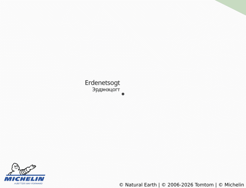 Carte MICHELIN Erdenetsogt - ViaMichelin