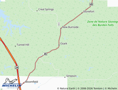 Mapa MICHELIN Ozark - ViaMichelin