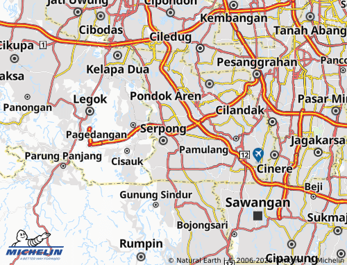 MICHELIN Rawa Buntu map - ViaMichelin