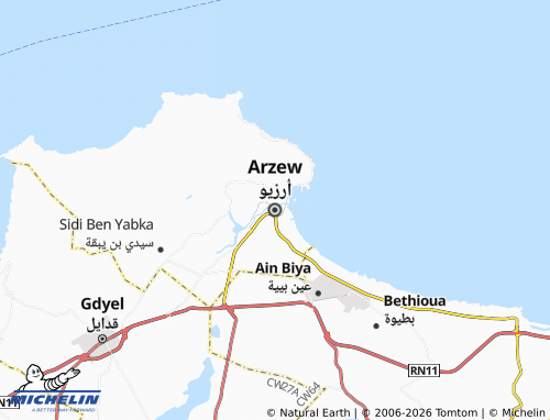 Carte MICHELIN Arzew - ViaMichelin