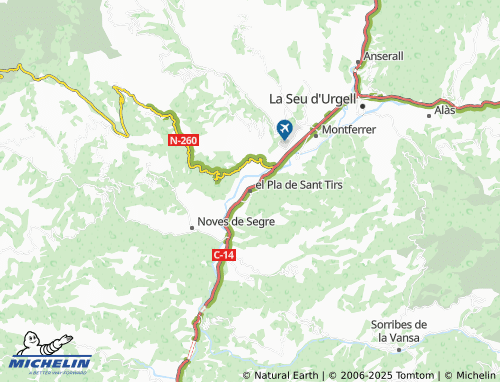 MICHELIN el Pla de Sant Tirs map - ViaMichelin