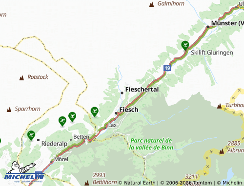 Mappa MICHELIN Fieschertal - ViaMichelin