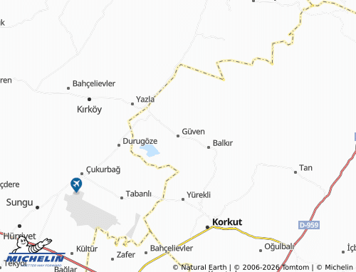 Mappa MICHELIN Güven - ViaMichelin